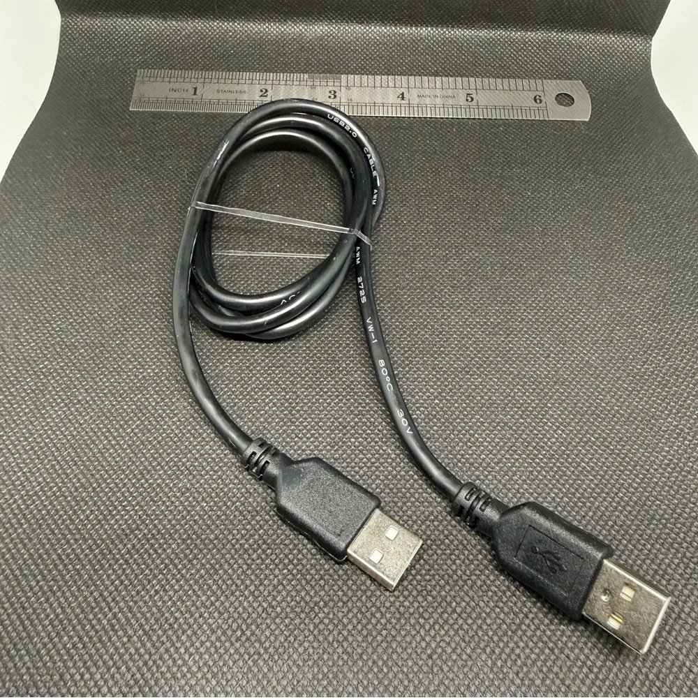 Black USB to USB Cable